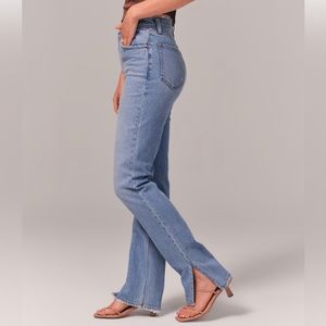 Abercrombie 90s straight ultra high rise jeans